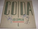 LED ZEPPELIN - CODA - LP SLEEVE (SIGNED)
