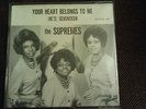 the SUPREMES  YOUR HEART BELONGS TO ME PICTURE SLEEVE PS RARE MOTOWN 1962