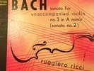 BACH sonata for unaccompanied violin no. 3 in A minor (sonata no. 2) R. RICCI