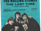 Rolling Stones Last Time/Play With Fire U.S. pic sleeve and EX vinyl