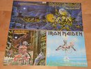 3 Alben 4 LP Vinyl Iron Maiden Heavy Metal Hardrock Live