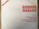BARBARA / 33t  / MADAME / DISQUE PROMO