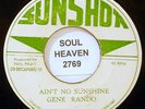 GENE RANDO Aint No Sunshine SUNSHOT Records Reggae Lovers Rock 45 Soundclip 