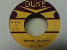 DEEP SOUL ON DUKE RECORDS (STOP THESE TEARDROPS) BY MISS LaVELL  VG++