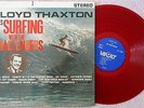 THE CHALLENGERS - Lloyd Thaxton Goes Surfing, Rare 1963 Stereo, Red Vinyl, VG+