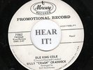 Billy Crash Craddock ROCKABILLY/TEEN 45 (Mercury PROMO 71862) Ole King Cole