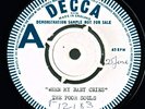 POOR SOULS When My Baby Cries - rare UK Decca test pressing Northern Soul 45