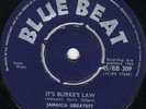 blue beat bb309:BUSTERS ALL STARS-it's burke's law  (hear)