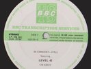 LEVEL 42 BBC TRANSCRIPTION IN CONCERT 319 MINT