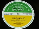 JEFF BECK GROUP Pop Spectacular BBC Transcription LP w/cue sheet '76