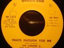 MONSTER RARE MODERN SOUL KIP CARMEN THAT'S ENOUGH FOR ME QUEEN BEE M LISTEN