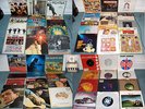 vinyl record collection x 64,beatles,apple,motown,stiff,cbs,emi,reggae,ska,punk