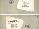 Decca LXT2588 + LK4025 - Paganini - 24 Caprices - Ruggiero RICCI - AUTOGRAPHED