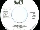 CLAUSEL Let Me Love You MODERN SOUL PROMO 45 on UP RIGHT M-