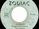 THE CREATIONS A Dream DETROIT NORTHERN SOUL 45 on ZODIAC 21005