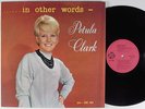 PETULA CLARK ...In Other Words PYE LP NM uk