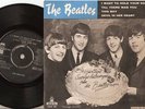 THE BEATLES I WANT TO HOLD YOUR HAND EP (RARE CAKE EP) SWEDISH DANISH 45+PS 1964