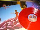 Rush - Hemispheres Lp Canadian pressing on RED vinyl with poster