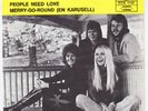 ABBA People Need Love RARE early Sweden 45 YELLOW TOP SWEDISH p/s Polar LISTEN