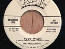The Parliaments early soul doo-wop 45   Party Boys / Poor Willie
