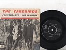 YARDBIRDS 7'' PS For Your Love Sweden RED cover variation DB 7499 Swedish RARE