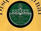 FRANCE ODEON 1950s FRENCH 78 RPM LEO FERRE : MERCI MON DIEU + MON P'TIT VOYOU
