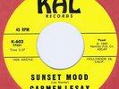 Carmen Lesay 45 Sunset Mood 1960 Obscure Exotica Les Baxter Composer NM Kal 602