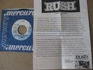Rush 45 PROMO Closer To The Heart w/ Record Co. Press Sheet