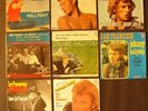 8 x Johnny Hallyday 60er Vinyl EP Single 45' Rock Das alte Haus in New Orleans