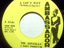 CROSSOVER SOUL 45-THE DONTELLS-I CAN'T WAIT /GIMME SOME