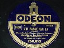 ESTHER LEKAIN - J'ai passé par là - 78 tours / rpm Odeon