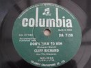 CLIFF RICHARD AND THE SHADOWS DON'T TALK TO HIM RARE INDIAN 78 RPM RECORD 1962