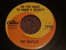THE BEATLES  Do YOu Want To Know A Secret / Thank You Girl CAPITOL SWIRL  CANADA