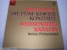 Beethoven - Weissenberg Karajan Die 5 fünf Klavierkonzerte - EMI Quadro 4 LP Box