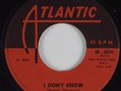 R&B Popcorn 45 RUTH BROWN I Don't Know ATLANTIC HEAR