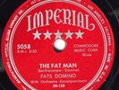 Hear R&B 78 rpm FATS DOMINO The Fat Man b/w Detroit City Blues IMPERIAL 5058