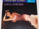April Stevens-Teach Me Tiger Imperial mono signed LP NM female vocal cheesecake