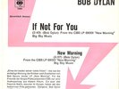 BOB DYLAN IF NOT FOR YOU / NEW MORNING SCARCE GERMAN 7