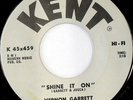 VERNON GARRETT: Shine It On / Things Are Lookin' Better (rare soul vinyl 45)