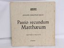 4 LP set - Archiv Bach Passio Secundum Matthaeum 198009/12 Matthaus Passion NM