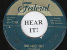 DOO WOP 45 The Dominoes (Federal GOLD #12068) Have Mercy Baby/Deep Sea Blues VG+