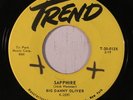 BIG DANNY OLIVER: Sapphire (rare rockabilly vinyl 45) xol, black rocker