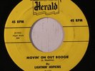 LIGHTNIN' HOPKINS: Movin' On Out Boogie (rare blues & r&b 45)