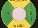 RUFF FRANCIS & ILLUSIONS: Give Me Mercy / Misery Loves Company (rare funk 45)