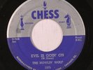 HOWLIN' WOLF: Evil Is Goin' On / Baby, How Long (rare blues & r&b vinyl 45)
