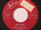 PAPA LIGHTFOOT: Blue Lights / Jumpin' With Jarvis (rare blues & r&b 45)
