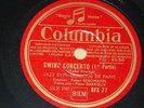 MICHEL WARLOP - Swing Concerto - Columbia 78 tours / rpm 30cm