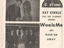 RAY KIMBLE & FLAMING EMBERS--PICTURE SLEEVE ONLY on FORTUNE--(WOE IS ME)-PS--PIC
