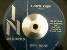 Eddie Foster - I Never Knew / I Will Wait - In Records Original Northern Soul 45
