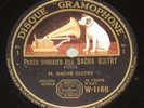 78 RPM SACHA GUITRY/PAGES CHOISIES/Préface/Jean Jacques Rousseau/Octave Mirbeau